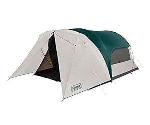 Coleman cabin tent with screened porch for five campers