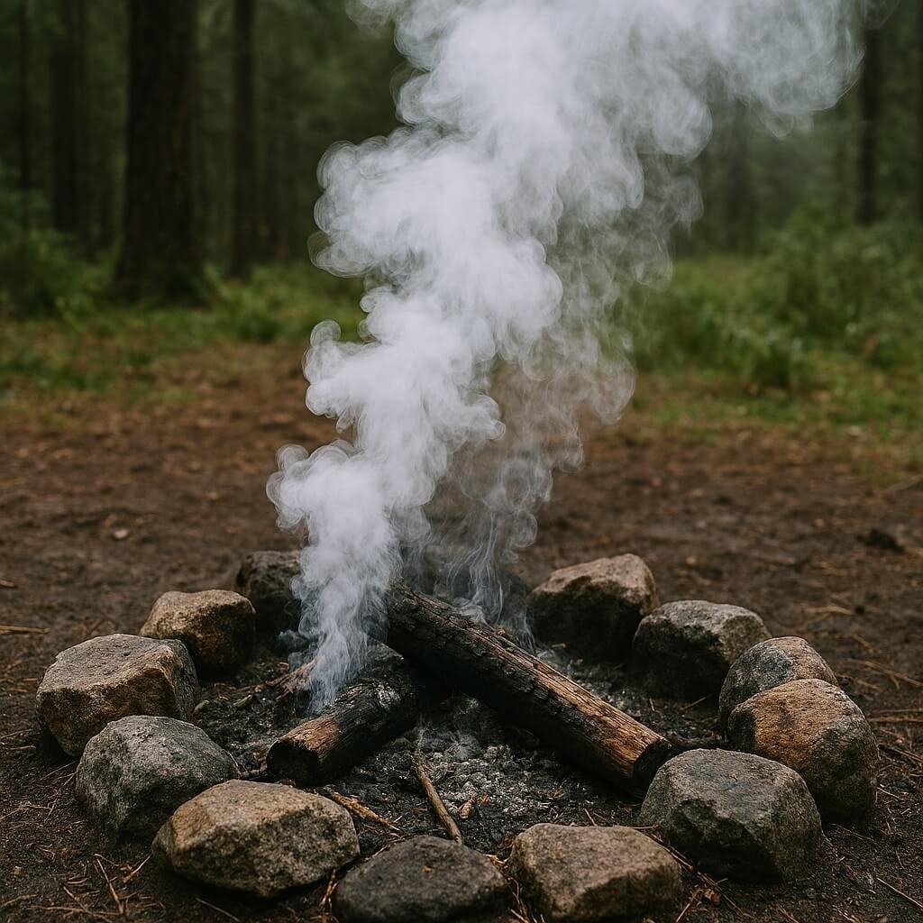 How to Light and Extinguish a Campfire: Figure 6