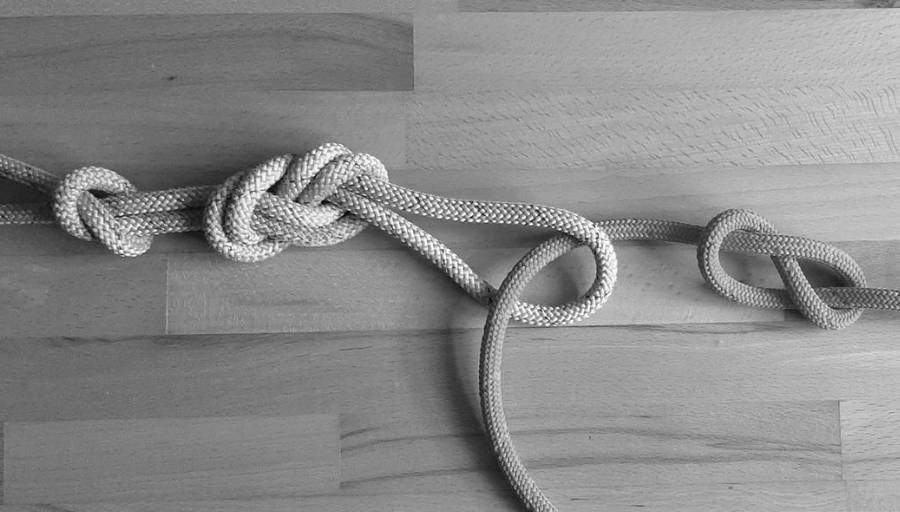 How to Tie Hammock Knots: A stitched double figure eight hammock knot