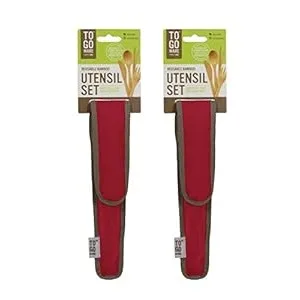 Travel utensil set for camping, backpacking, hiking, and outdoor meals