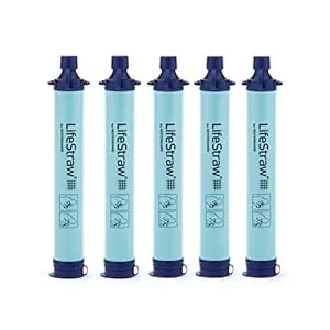 Lifestraw personal water filter for hiking, backpacking, camping, and emergency preparedness