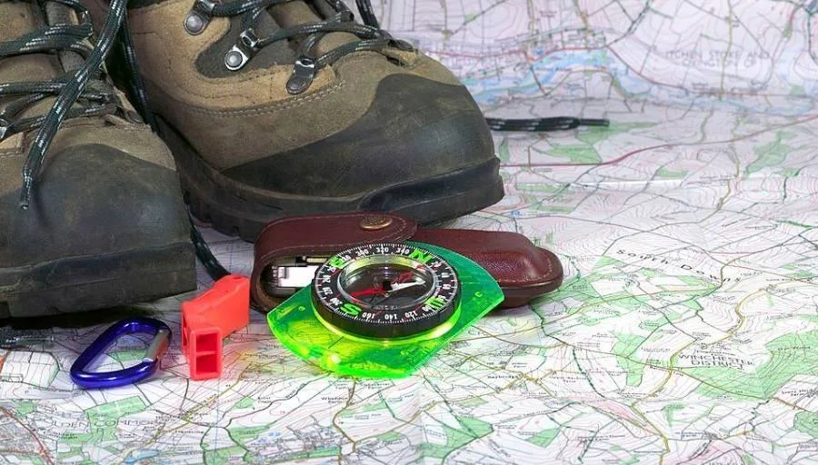 Hiker carrying an emergency whistle for hiking safety and outdoor preparedness
