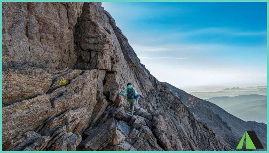 Climbing Longs Peak