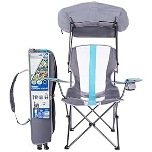 Kelsyus Folding Chair with Canopy for camping beach and sports events