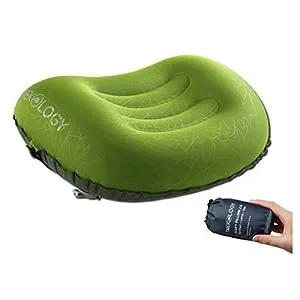 TREKOLOGY ultralight inflatable backpacking pillow with ergonomic support