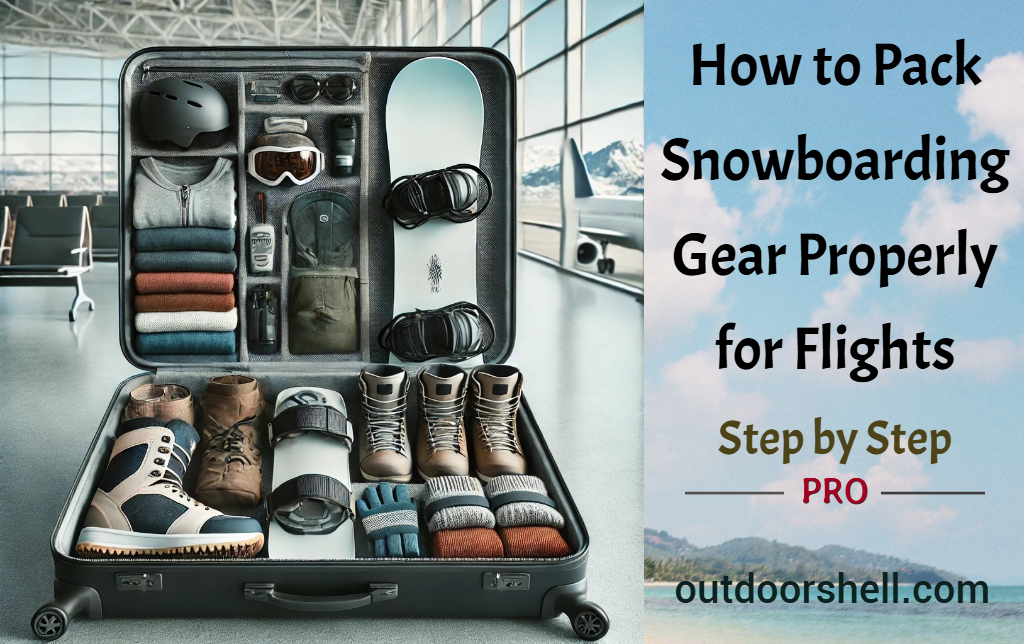 how to pack snowboarding gear for flights - STEP by STEP
