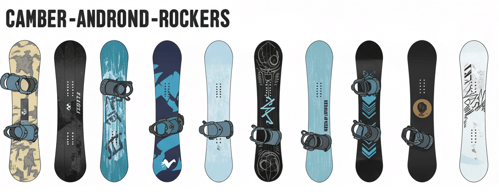 Snowboard Camber vs. Rocker Profiles 2
