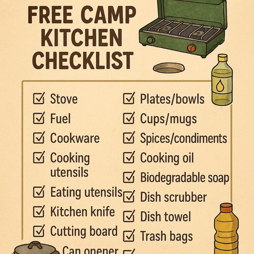 Free Camp Kitchen Checklist