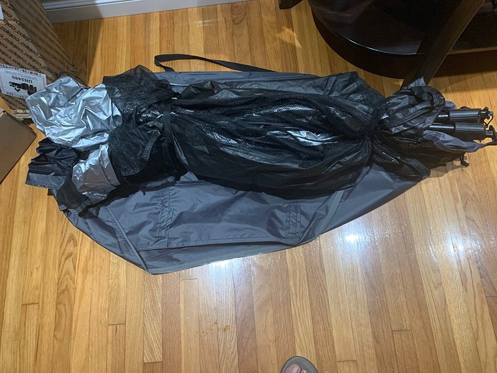Colapz shower tent package received during an initial order issue